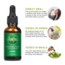 OEM 100% Natural Herbal Flavour Organic Hemp Seed Oil Direct Oral Safe Reparing Moisturizing Brightening